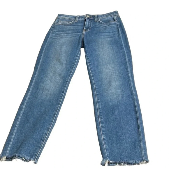 L AGENCE EL MATADOR women jeans size 25 French slim high rise,Cropped fray - Picture 5 of 16